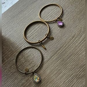 Elegant Gold and Purple Women's Bracelet